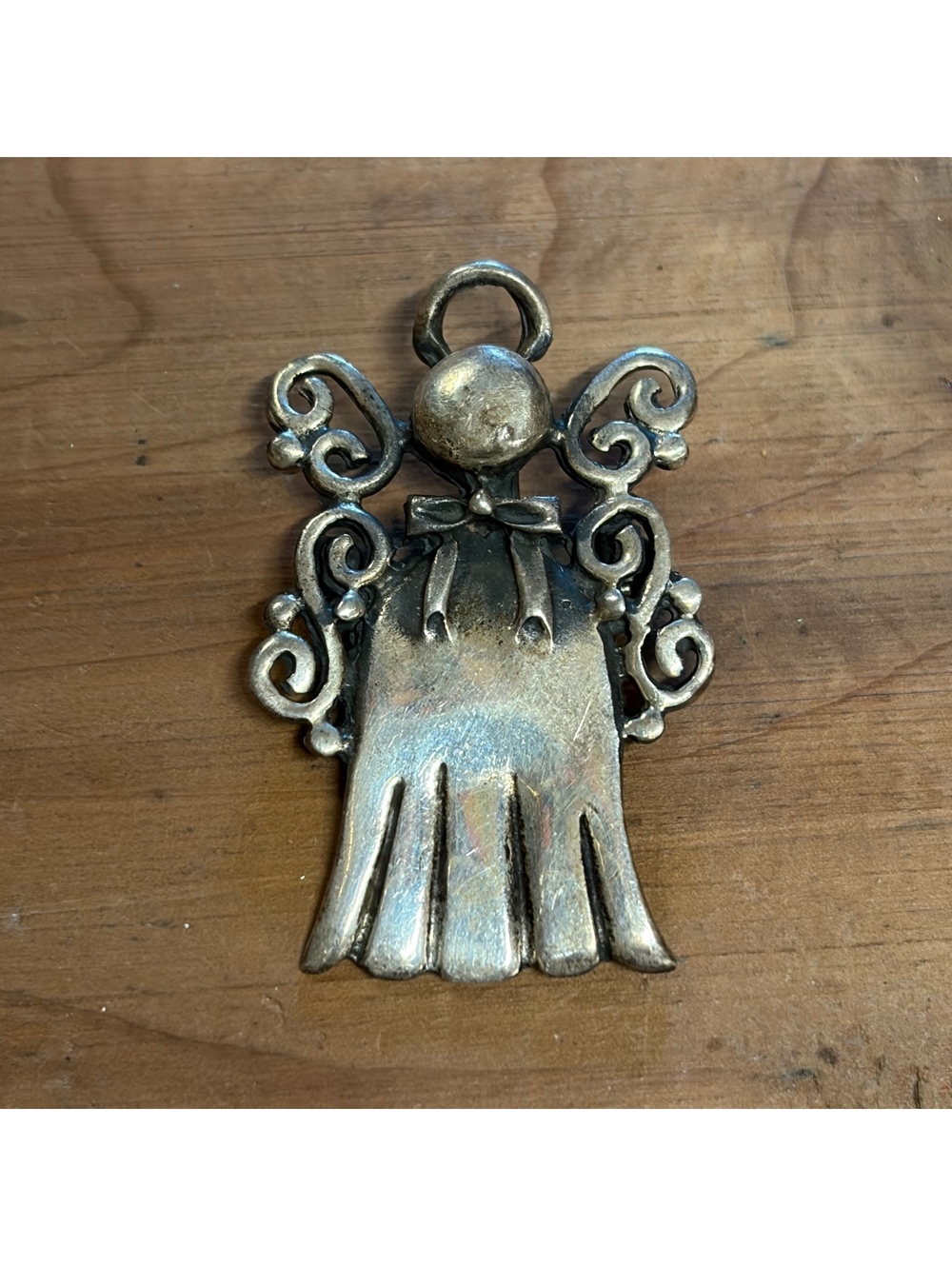 Angel pendant/brooch sterling silver vintage